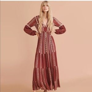 Verb by Pallavi Singhee | Blaise Embroidered Lace Maxi Dress | NWT